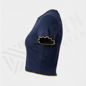 เสื้อยืดครอปแขนสั้นทรงเข้ารูปแฟชั่น แห้งเร็ว คุณภาพพรีเมียม สำหรับผู้หญิง ระบายอากาศได้ดี สีสันปรับแต่งได้ - Product Image 3