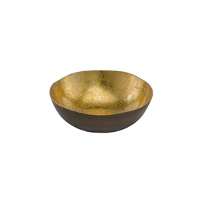Fancy table centerpiece chocolate bowl in ornate metal finish for pooja or home decoration ideas - Product Image 2