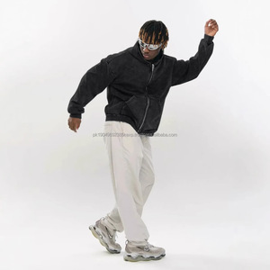 Sweat à capuche personnalisé vierge 100% coton à l'acide High Street Series Washing Old Sweat à capuche surdimensionné Stone Washed Vintage Hoodies Pullover - Product Image 3