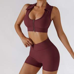 Ropa Deportiva Sexy para Pilates, Fitness y Yoga, para Mujer, Top de Manga Larga con Cordón Ajustable, de Secado Rápido, Color Sólido - Product Image 2