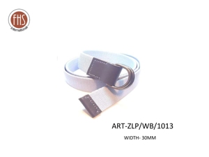 Ceinture unisexe FHS WB212201 en tissu polyester tressé de 35 mm, élastique, de qualité supérieure, avec boucle en alliage personnalisée, en cuir véritable, tendance - Product Image 3