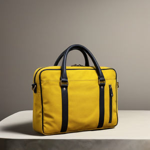 Sac à bandoulière pour ordinateur portable en cuir véritable marron pour homme, durable, léger, grande capacité, pour le bureau et l'usage quotidien - Product Image 1