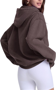 Sweat à capuche pour homme de haute qualité, épais, délavé à l'acide, coupe oversize, en coton, effet vintage, vente en gros - Product Image 3