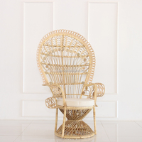 Prix spécial contemporain en osier rotin paon chaise Villa parc balcon salon jardin mobilier d'extérieur salon appartement