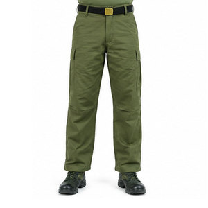 Pantalón Estilo Vintage de la Guerra Americana con Forma Cómoda, Tela Resistente y Costuras Impecables - Product Image 1