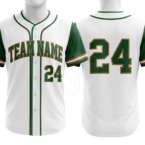 Custom Baseball Uniform For <b>Men</b> Button Jersey And Matching Pants Team Sports Wear Lightweight Apparel For Training And Games - Product Image 3