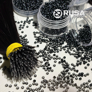 Extensions de cheveux vierges vietnamiens Rusa Hair Nano Rings, double trame machine, couleurs personnalisables, lot de 100g - Product Image 3