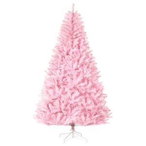 Albero di Natale Artificiale Rosa in PE PVC da 2,1 m, Facile Apertura Automatica con Base in Acciaio per Decorazioni Interne, Disponibile nelle Misure 180 cm e 210 cm - Product Image 1