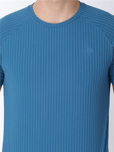 Nouveau T-shirt décontracté pour homme en polyester/coton blanc avec logo sur le devant, manches courtes, poches, séchage rapide et respirant - Product Image 6