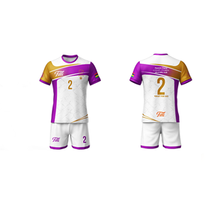 Conjunto de camiseta y pantalones cortos para partidos de liga, uniforme deportivo transpirable para hombre, ropa de club. - Product Image 1