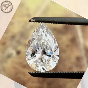 Diamante CVD cultivado en laboratorio, corte pera 2.00, color D, VVS2, de alta demanda, para joyería femenina y venta al por mayor, directamente del proveedor de fábrica. - Product Image 5