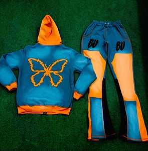 Men's Custom Tracksuit Sportswear Set with Personalized Design Full <b>Zip</b> Jacket and Matching Pants for Teams Clubs Events - Product Image 4