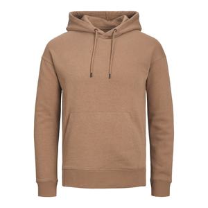 2024 sudaderas con capucha de ajuste regular de manga larga de Color sólido informal para Hombre Sudaderas con hombros caídos para invierno liso teñido 100% algodón - Product Image 1