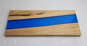 Nouvelle planche à découper en bois tendance au design craquelé, en résine faite à la main, blocs de découpe non taillés, planche à fromage en bois durable pour la préparation des repas - Product Image 5