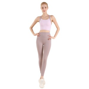 Wholesale Eco-friendly 2-piece Girls' Workout Gym Fitness Cross Waist Butt Lift <b>Yoga</b> Sportswear Solid Pattern Adults <b>Yoga</b> <b>Sets</b> - Product Image 1