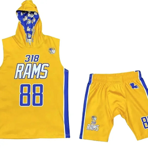 Custom Designed Lightweight Breathable Long Lasting Polyester Mesh Basketball Jerseys And Professional Team Uniforms For <b>Men</b> - Product Image 2