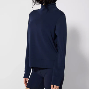 เสื้อสเวตเชิ้ตออกกำลังกายฤดูหนาวแบบสวมคอ ยูนิเซ็กซ์ คุณภาพสูง ทรงปกติ ผ้าฝ้าย 100% บุขนด้านใน น้ำหนักเบา แขนยาว เหมาะสำหรับโยคะ - Product Image 5