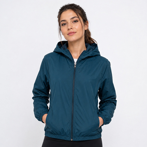 Nouvelle veste coupe-vent imperméable pour femme, design personnalisé, fermeture éclair, polyester, nylon, randonnée en plein air, veste décontractée - Product Image 2