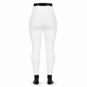 Leggings de Yoga Blancos de Cintura Alta, Sin Costuras, Largos, con Cintura Elástica, Pantalones de Spandex y Nailon - Product Image 2