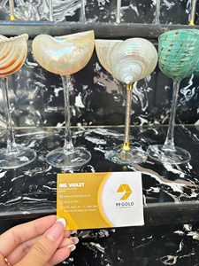 Copas de Vino de Cristal Hechas a Mano 99 Gold Data, Diseño Costero, Capacidad de 20-100 ml, para Bodas, Damas de Honor, Despedidas de Soltero 2026 - Product Image 5