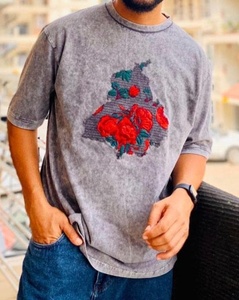 เสื้อยืดผู้ชายขายส่งจากอินเดีย ผ้าฝ้าย 180 แกรม พิมพ์ลายกราฟิกด้วยระบบ DTG  รับทำตามแบบ  ปักโลโก้ ป้ายแบรนด์ - Product Image 3