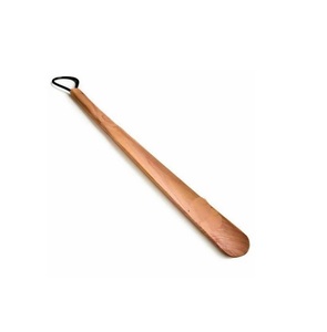 Long Handle Eco Friendly Reusable Customizable Art Luxury Handmade Wooden Vintage Bathroom <b>Shoe</b> Horn for Men Women <b>Shoes</b> Helper - Product Image 3