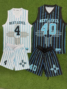 Conjunto de Uniforme de Baloncesto Personalizado Reversible, Sublimado, de Secado Rápido y Transpirable para Adultos/Niños - Product Image 2