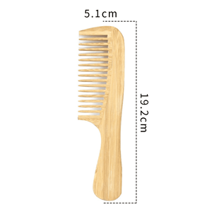 Peigne en bambou poli, accessoire de beauté pour le coiffage et l'entretien quotidien des cheveux, fournisseur Vietnamien - Product Image 1
