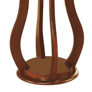 Tavolino Rotondo con Piano in Finto Marmo Marrone per Tavolini da Caffè - Product Image 3