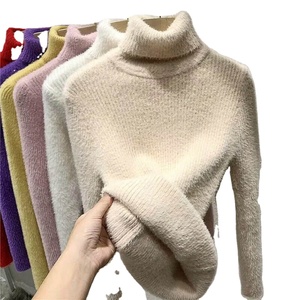 Cómodo suéter de moda de Mohair para mujer Logotipo personalizado Nuevo estilo O-cuello Suéter de Mohair Suéteres transpirables - Product Image 2