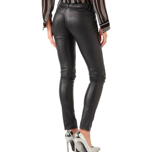 Pantalon en cuir neuf pour femmes, haute qualité, sur mesure, pantalon en cuir véritable pour femmes, pantalon tendance pour femmes - Product Image 4