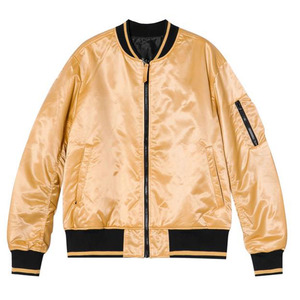 OEM Factory Custom Embroidered Satin Eco-Friendly Breathable <b>Varsity</b> <b>Bomber</b> <b>Jacket</b> <b>Men</b> Baseball Streetwear Front Logo - Product Image 1