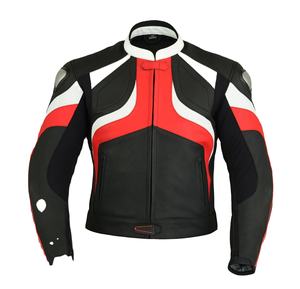 เสื้อแจ็คเก็ตแฟชั่นผู้ชายสไตล์มอเตอร์ไซค์แบบสปอร์ตคุณภาพสูงสำหรับฤดูหนาว ตกแต่งด้วยลายปักแบบ Letterman ระบายอากาศได้ดี กันลม พร้อมโลโก้ด้านหลังแบบ Flash - Product Image 4