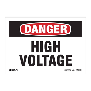 Panneau d'avertissement de danger de haute tension, en PVC durable, à fixer au mur, pour les zones à risque électrique - Product Image 2