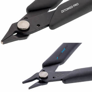 Pinzas de punta curva aplanada de plástico de alta calidad, profesionales y personalizables para la fabricación de joyas y collares. - Product Image 5