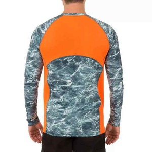 Camisa de pesca de manga larga de secado rápido y elástica para hombre, sublimada, con logotipo personalizado, de alto rendimiento y con protección UV. - Product Image 5