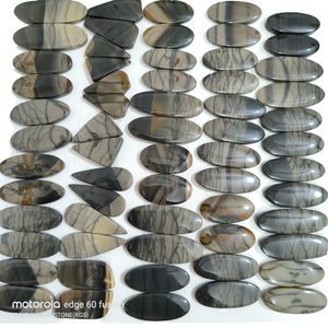 Impresionantes Pendientes de Jaspe Picasso Natural, Cabujón, Pulido a Mano, Piedras Preciosas Sueltas, Joyería Curativa, Formas Variadas, 20-45 mm - Product Image 2