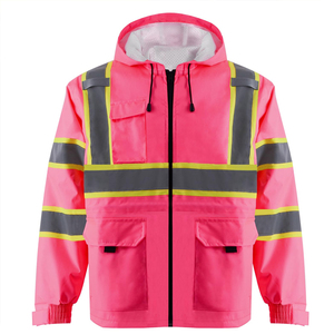 Hi Vis Reflective <b>Utility</b> Working <b>Jacket</b> In Low MOQ Lightweight Wear Factory Construction <b>Men</b> High Visibility Working <b>Jackets</b> - Product Image 1