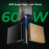 Vente en gros Original Falcon2 Pro 60W Sûr et visible Grand graveur et découpeur laser fermé rapide