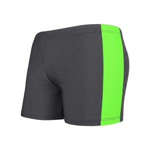 Custom <b>Men's</b> Mid Quick-Drying Eco-Friendly Canvas Boardshorts Waterproof Solid Pattern Boxer <b>Trunks</b> Casual Style Beach Swimsuit - Product Image 4
