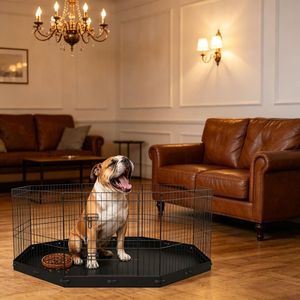 Recinto Retrattile per Animali Domestici, Box Moderno con Motivo Solido per Esterni, per Maiali, Conigli, Polli, Anatre, con Caratteristiche a Tema Animale - Product Image 1
