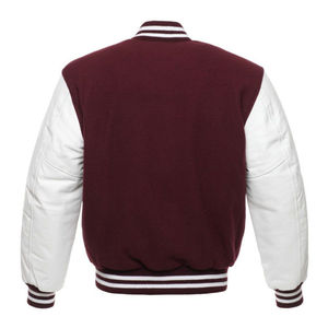 Veste universitaire pour homme Winton Impex, couleur marron et blanc, style preppy, tissu en laine, écologique, imperméable, respirante, fermeture à boutons - Product Image 2