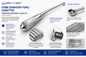 คีมขูดกระดูก COBB DAWSON-YUHL ขนาด 2.3 มม. ถึง 8 มม. รุ่น ZETOMEDPRO - Product Image 4