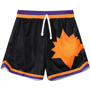 Nouveau design, sublimation, polyester de qualité, short de sport uni, short de basket-ball personnalisé avec logo, maille, pour hommes - Product Image 1