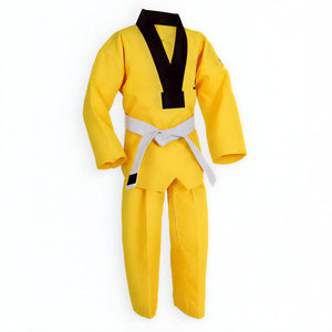 Uniforme de Taekwondo de Último Diseño Hecho a Medida con Logotipo Personalizado en la Parte Delantera, 100% Algodón, Transpirable, Resistente, Ropa de Artes Marciales, Servicio OEM - Product Image 1