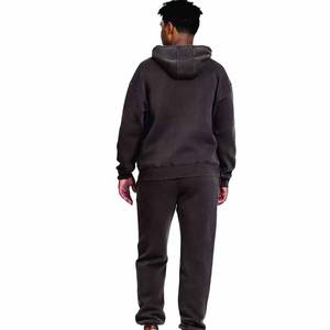 Ensemble de survêtement pour homme en couleur unie, veste + pantalon, survêtement décontracté pour homme, survêtement de haute qualité - Product Image 6