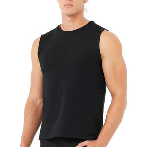 Camiseta sin mangas personalizada con logo para culturismo, chaleco muscular para gimnasio, chaleco deportivo de color liso para hombre, unisex, corte ajustado. - Product Image 3