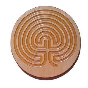 Rompecabezas de Madera Hecho a Mano, Tablero de Laberinto Circular 3D, Juego de Laberinto para Niños y Adultos, Juguete de Entrenamiento de Lógica y Destreza Mental Montessori - Product Image 2