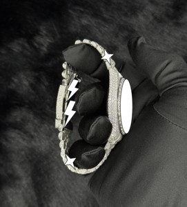 Reloj de Pulsera Automático de Lujo con Moissanita Blanca VVS1, Relojes Hip Hop con Diamantes Incrustados para Hombre - Product Image 6