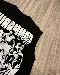 Men Tank Tops 100% Cotton Worsted Fabric Eco-Friendly Breathable Quick Dry Silk Screen Printed Hawaiian Beach Style Sleeveless - Product Image 4